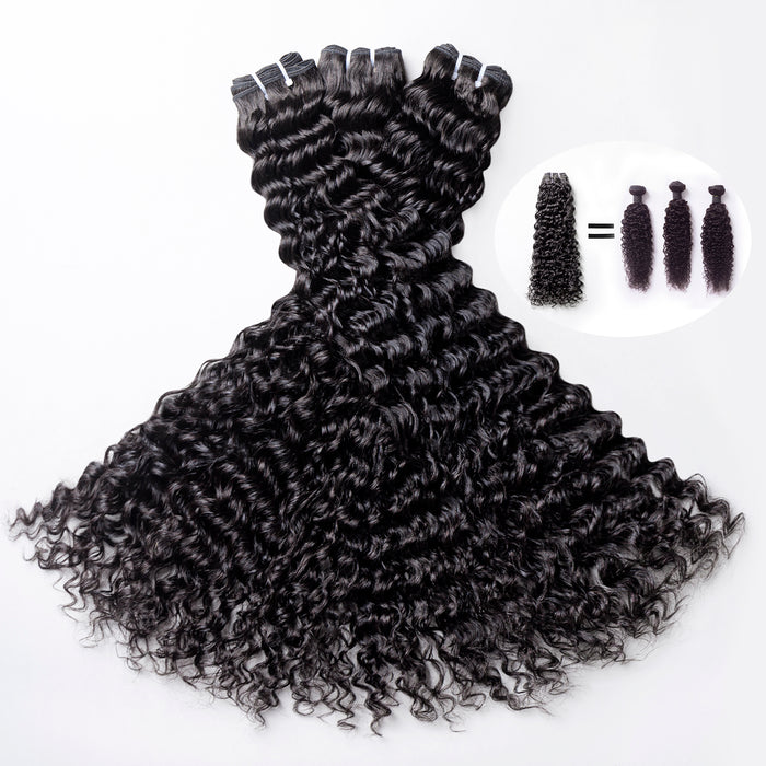 raw hair bundles deep wave