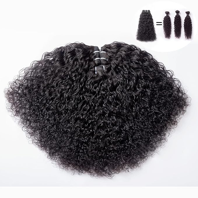 Raw hair bundles water wave