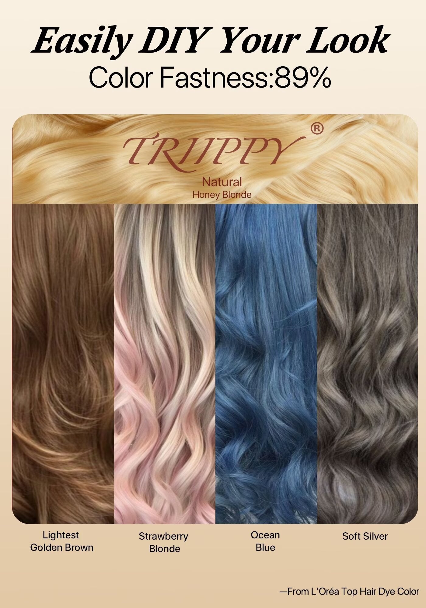 TRIIPPY Natural Honey Blonde Bundles Human Hair,100% Vietnamese Raw Human Hair Natural Body Wave,613 Sew in Weave Single Bundle,5X Lifespan Over Regular 613 Hair,No.1 Raw Hair Brand On Amazon